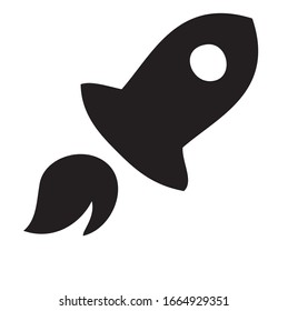 Rocket Icon - Launching Vector, Sign and Symbol for Design, Presentation, Website or Apps Elements.