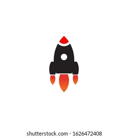 Rocket icon logo design inspiration vector illustration template