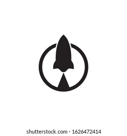 Rocket icon logo design inspiration vector illustration template