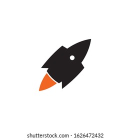 Rocket icon logo design inspiration vector illustration template