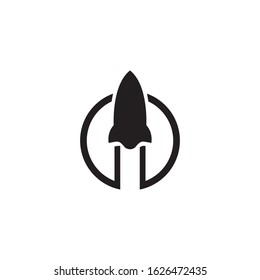 Rocket icon logo design inspiration vector illustration template