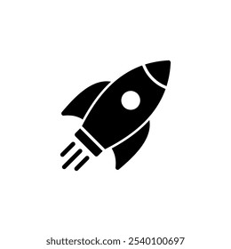 Rocket icon logo design. Startup sign and symbol. rocket launcher icon