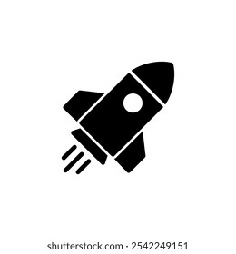 Rocket icon logo design. Startup sign and symbol. rocket launcher icon