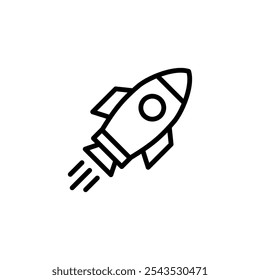 Rocket icon logo design. Startup sign and symbol. rocket launcher icon