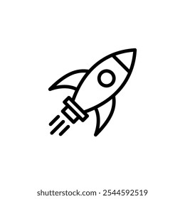 Rocket icon logo design. Startup sign and symbol. rocket launcher icon