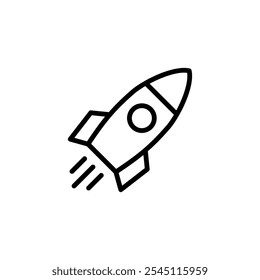 Rocket icon logo design. Startup sign and symbol. rocket launcher icon