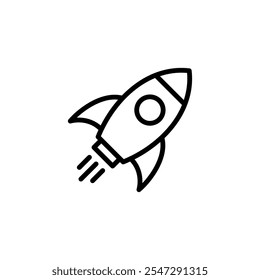 Rocket icon logo design. Startup sign and symbol. rocket launcher icon