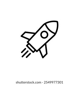 Rocket icon logo design. Startup sign and symbol. rocket launcher icon