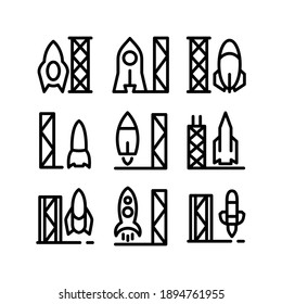 rocket icon or logo isolated sign symbol vector illustration - Collection of high quality black style vector icons
