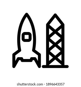 rocket icon or logo isolated sign symbol vector illustration - high quality black style vector icons
