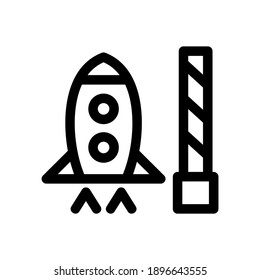 rocket icon or logo isolated sign symbol vector illustration - high quality black style vector icons
