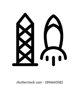 rocket icon or logo isolated sign symbol vector illustration - high quality black style vector icons
