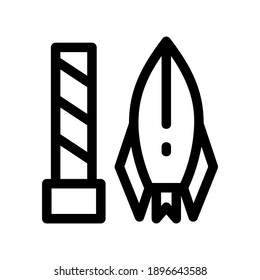rocket icon or logo isolated sign symbol vector illustration - high quality black style vector icons
