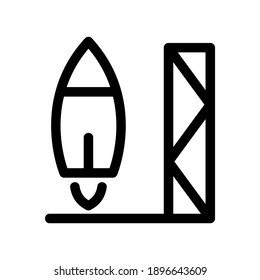 rocket icon or logo isolated sign symbol vector illustration - high quality black style vector icons
