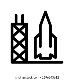 rocket icon or logo isolated sign symbol vector illustration - high quality black style vector icons
