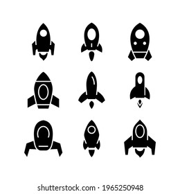 rocket icon or logo isolated sign symbol vector illustration - Collection of high quality black style vector icons
