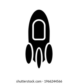 rocket icon or logo isolated sign symbol vector illustration - high quality black style vector icons
