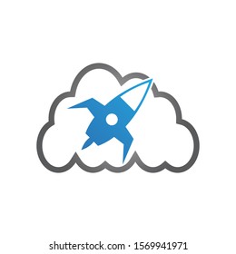 Rocket icon logo vector design illustration