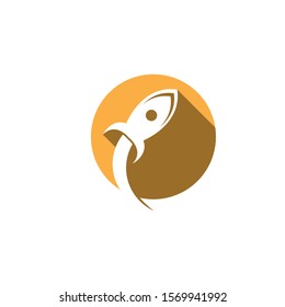 Rocket icon logo vector design illustration