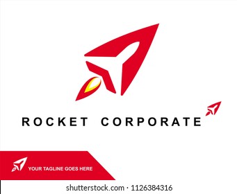 rocket icon  logo for your corporate identity  