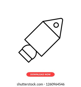 Rocket icon modern vector style