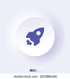 rocket Icon. Multimedia and technology icons. Well-crafted Pixel Perfect Vector Icons. Vector illustration