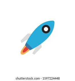 rocket icon on a white background