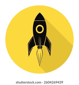 Rocket icon. Perfect for web, mobile, and UI design. Vector illustration.