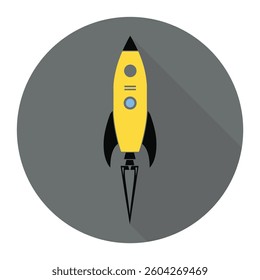 Rocket icon. Perfect for web, mobile, and UI design. Vector illustration.