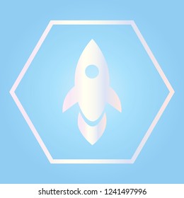 Rocket icon science and technologies