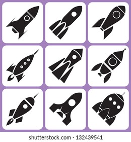 Rocket Icon Set