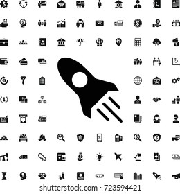 Rocket icon. set of filled business icons. can be used for web and mobile.