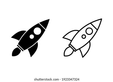 Rocket icon set. Startup icon vector. 