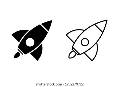 Rocket icon set. Startup icon vector. 