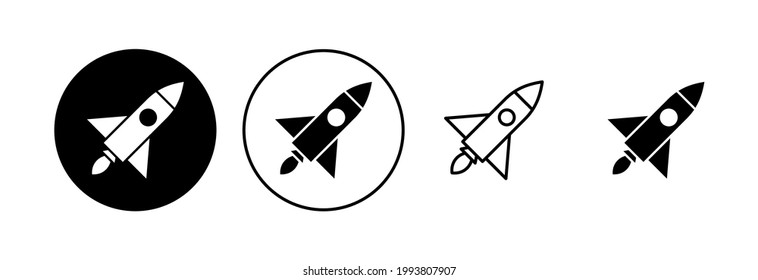 Rocket icon set. Startup icon vector. 