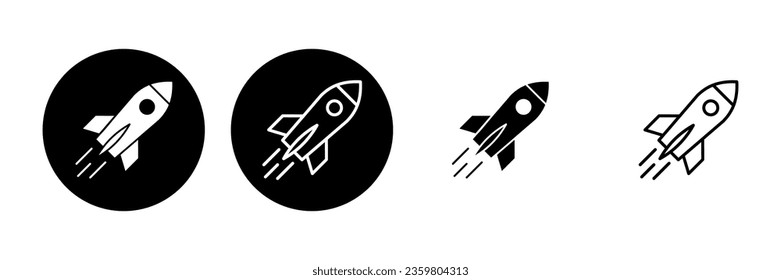 Rocket icon set. Startup icon vector. 
