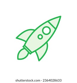 Juego de iconos de cohete. Vector de icono de inicio. 