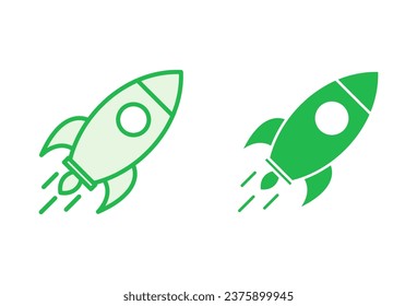 Rocket icon set. Startup icon vector. 