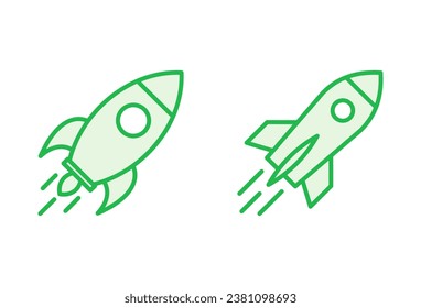 Rocket icon set. Startup icon vector. 