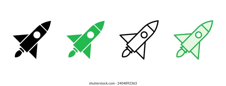 Rocket icon set. Startup icon vector. 