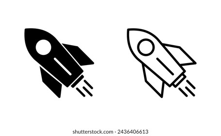 Rocket icon set. Startup icon vector. 