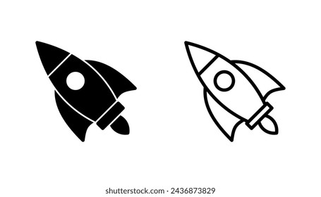Rocket icon set. Startup icon vector. 