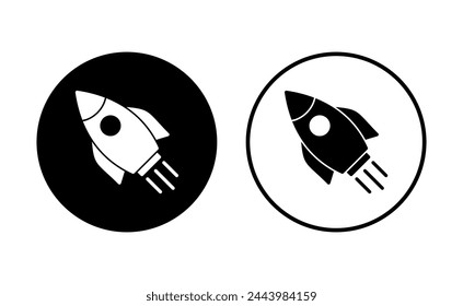 Rocket icon set. Startup icon vector. 