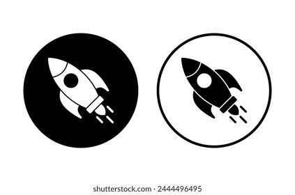 Rocket icon set. Startup icon vector. 