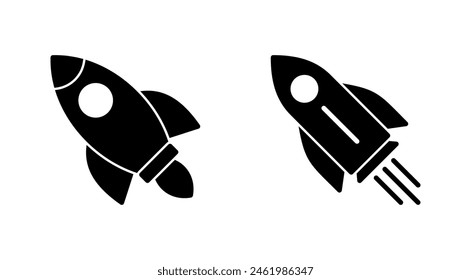 Rocket icon set. Startup icon vector. 