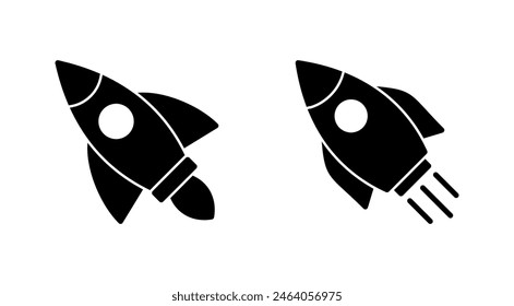 Rocket icon set. Startup icon vector. 
