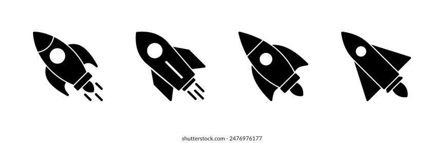 Rocket icon set. Startup icon vector. 