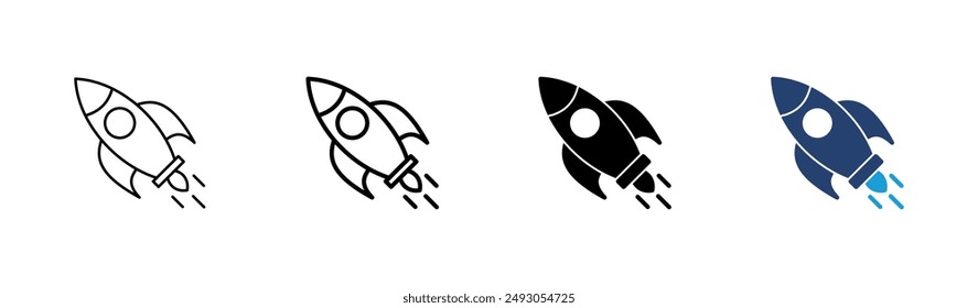 Rocket icon set. Startup icon vector. 