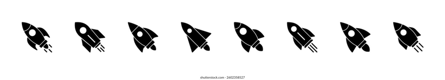 Rocket icon set. Startup icon vector. 