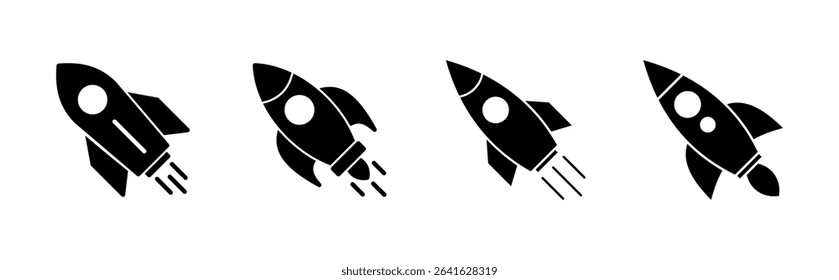Rocket icon set. Startup icon vector. 